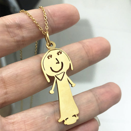 Personalized Kids Drawing Jewelry — Custom Artwork Necklace, Bracelet, Brooch, Keychain, Pendant & Stud