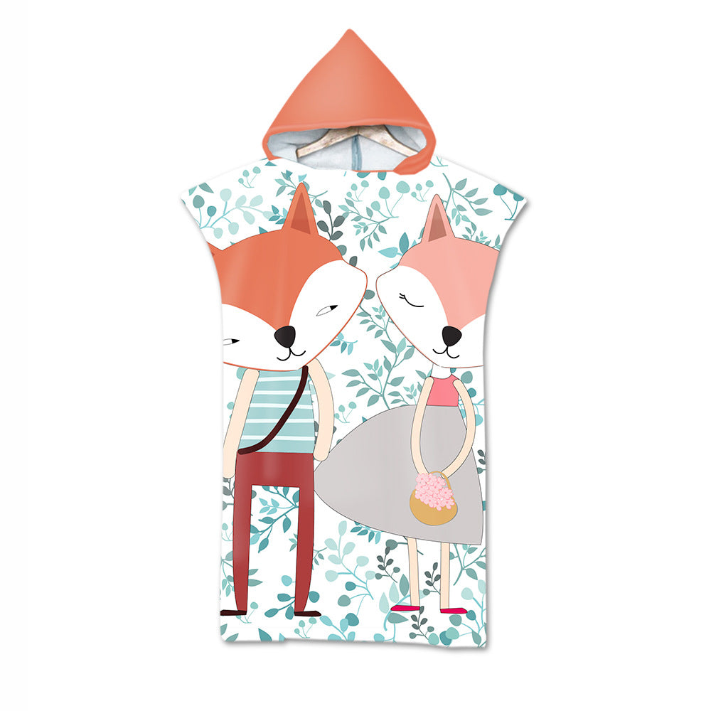 Adult bath towel beach towel cape cloak