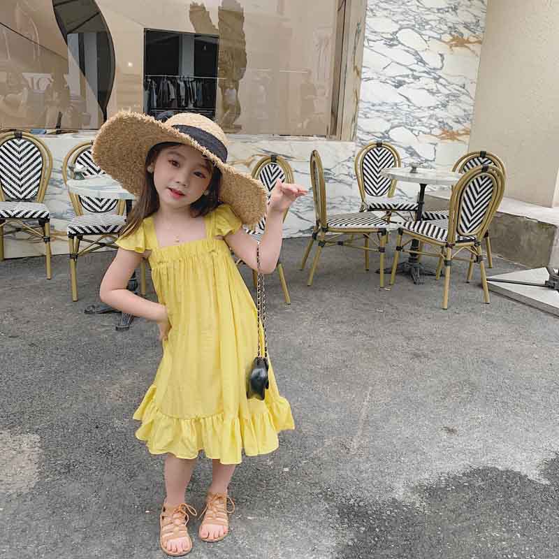 Children's Sweet Flying Sleeve Dress
