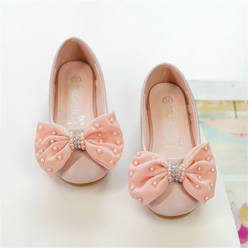 Princess Bow New Girls' Banquet Dress Flower Girl Shoes