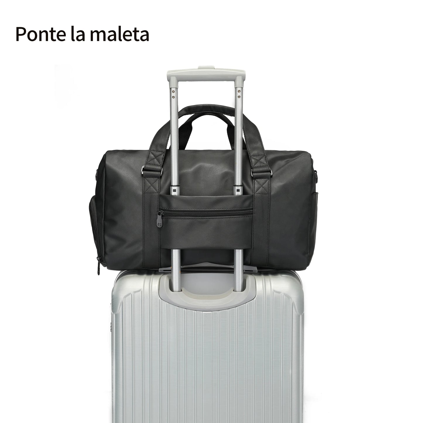 Bolsa de Gimnasio Impermeable con Compartimento para Zapatos — Bolsa de Viaje Grande para Hombre y Mujer
