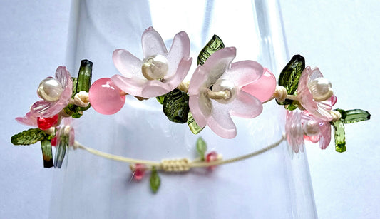 Pink Apricot Blossom Bracelet
