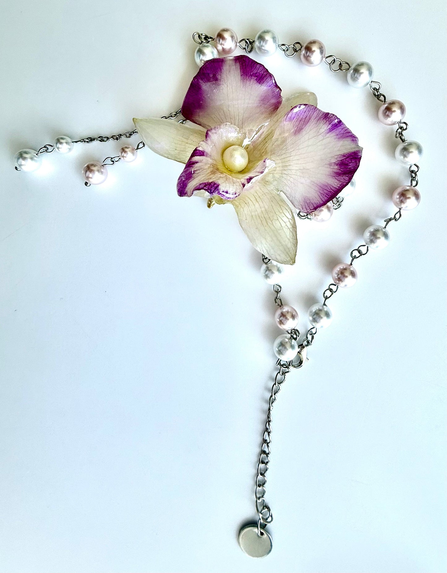 Handmade Orchid Necklace