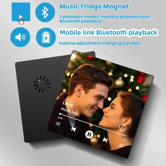 Personalized Bluetooth Music Photo Fridge Magnet Frame
