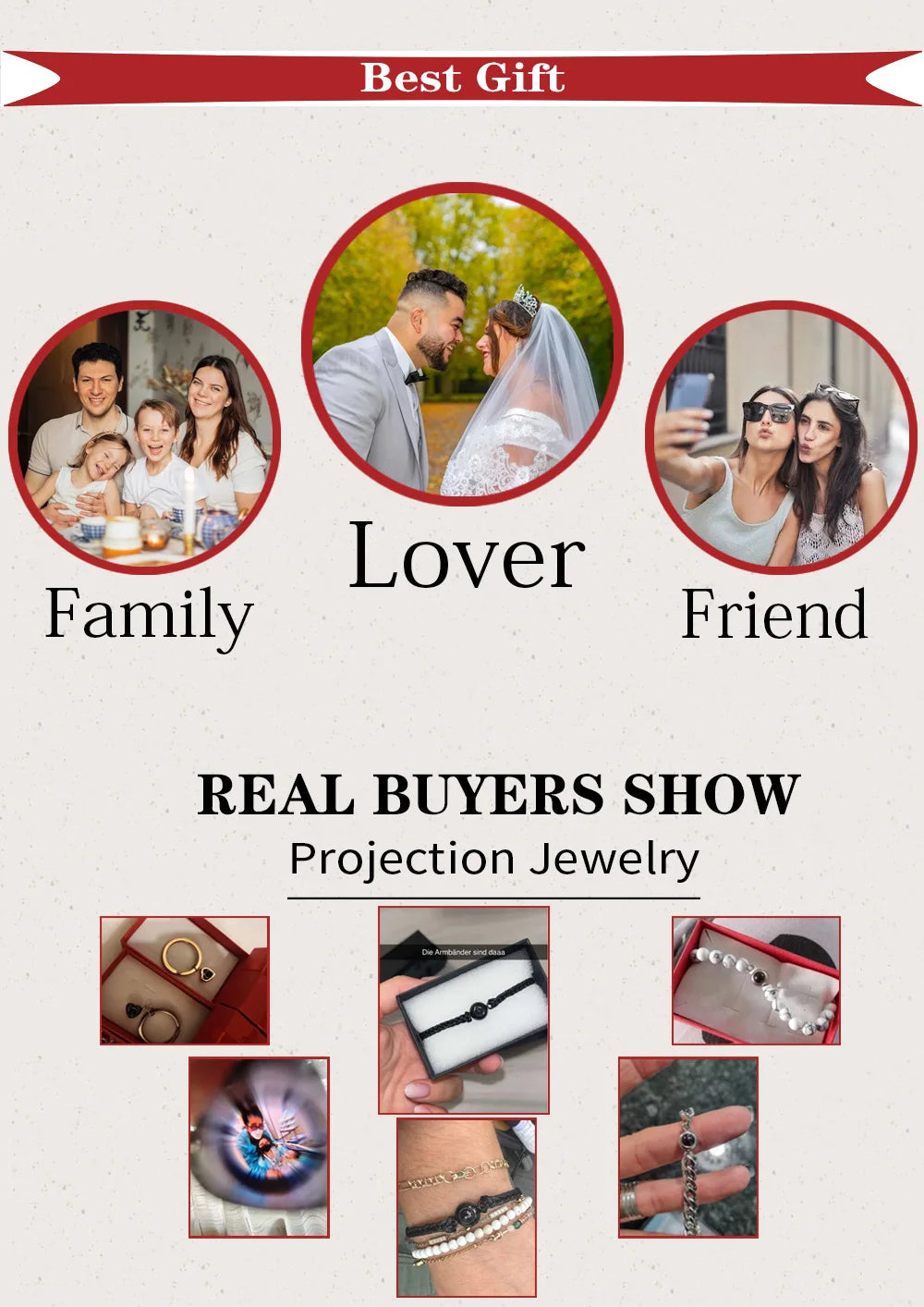 Custom Photo Projection Necklace For Men Women Stainless Steel Pendant With Picture Inside Memorial Jewelry Mother's Day Gift