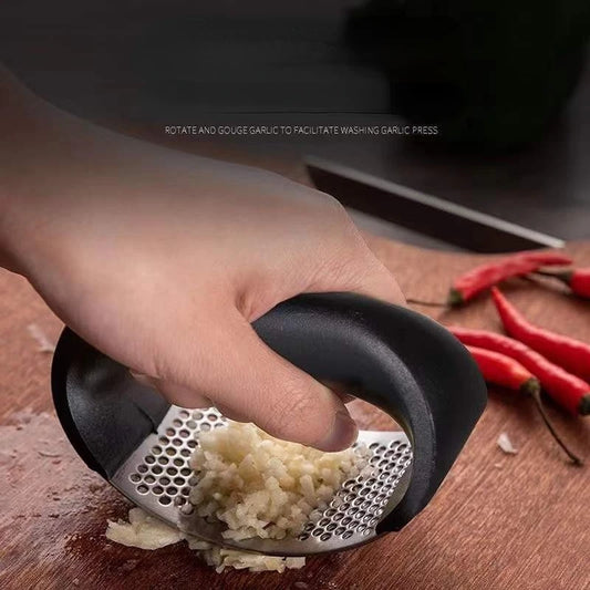Personalized Stainless Steel Garlic Press Crusher
