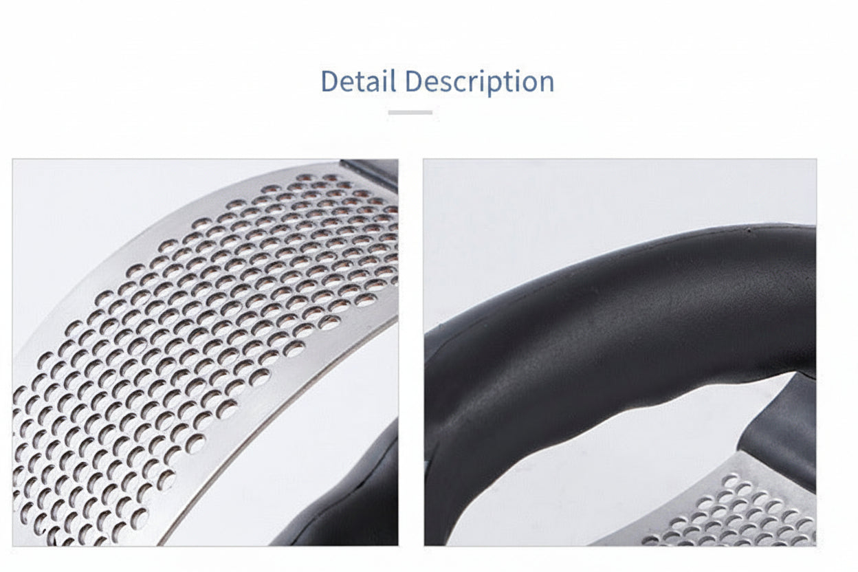Personalized Stainless Steel Garlic Press Crusher