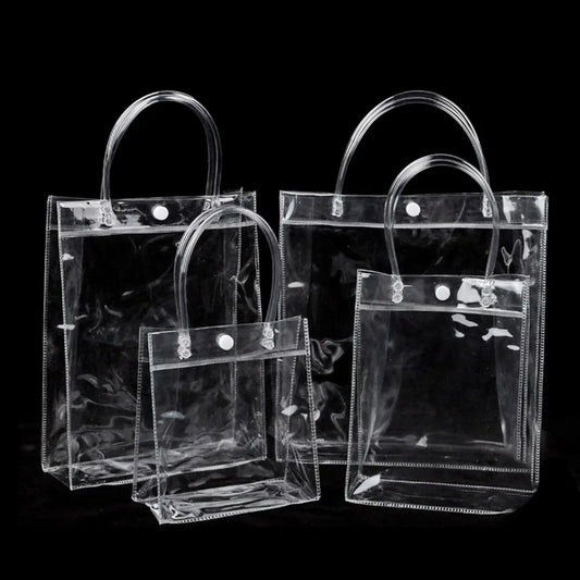 Clear PVC Candy Handbag — Transparent Jelly Tote Bag