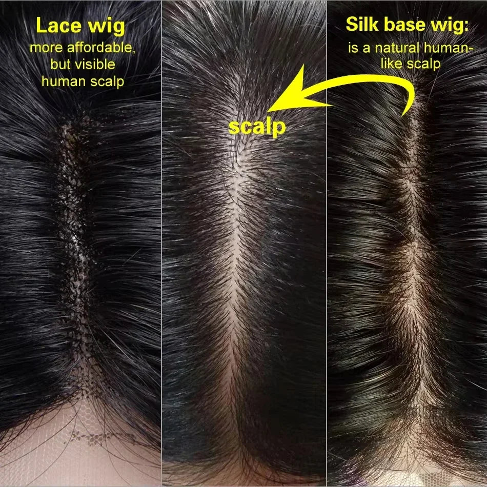 Straight Silk-Base Hair Topper — 9 × 13 cm