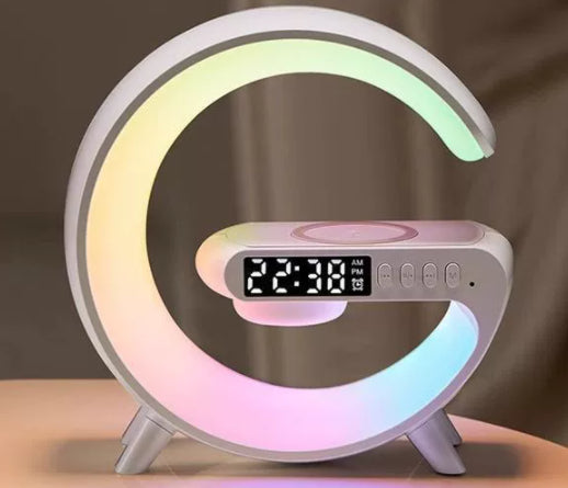 Smart LED Atmosphere Lamp with Wireless Charger & Bluetooth Speaker