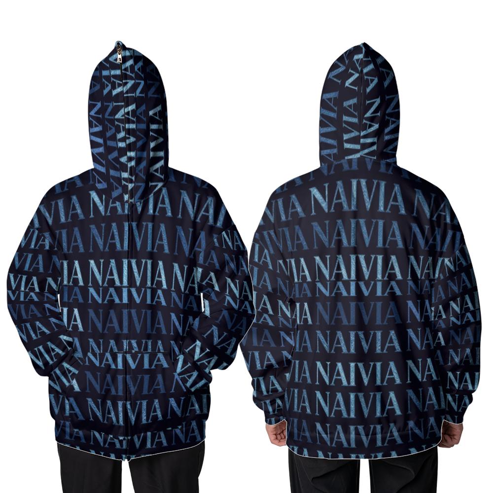 Personalized All-over Print Full Zip Up Hoodie (Lightweight)