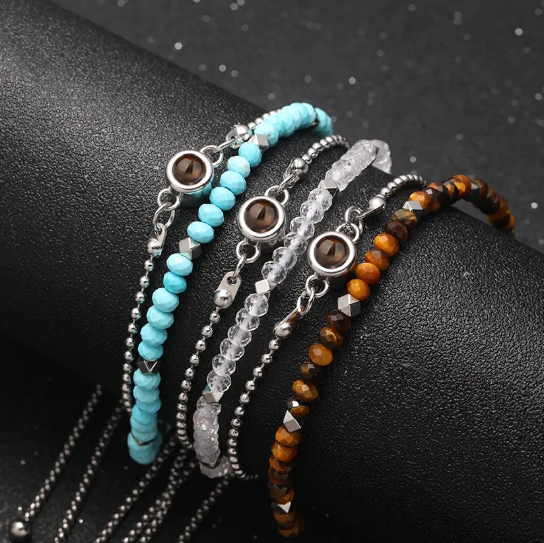 Personalized Crystal Photo Projection Bracelet