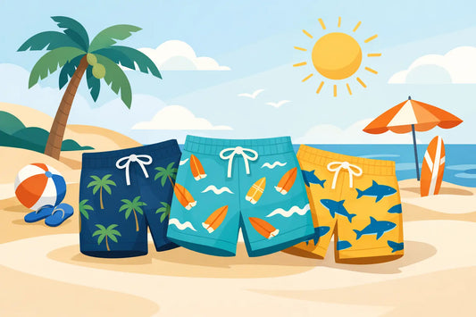Boys Swim Trunks With Prints for Sunny Days