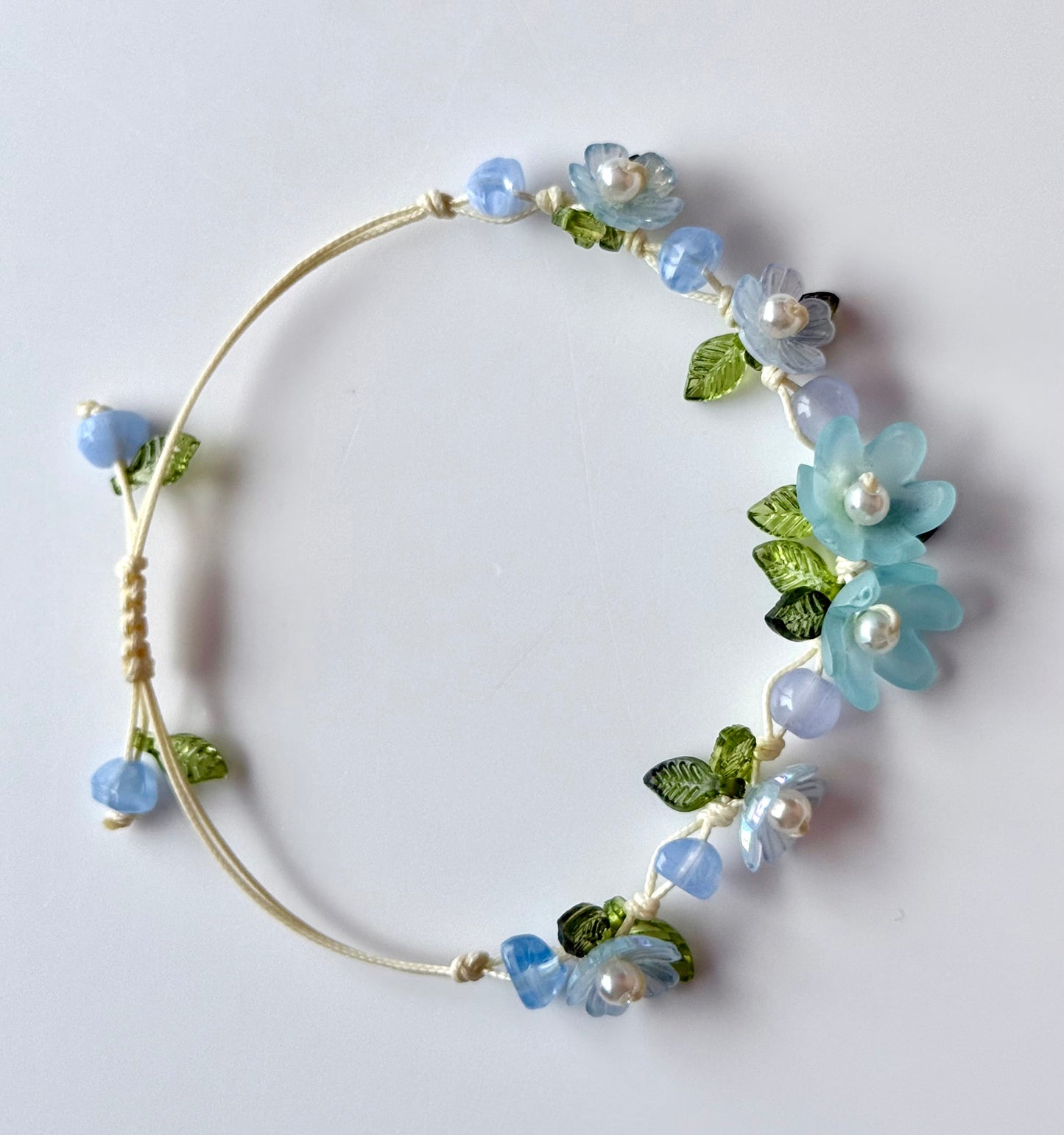 Handmade Turquoise Flower Bracelet