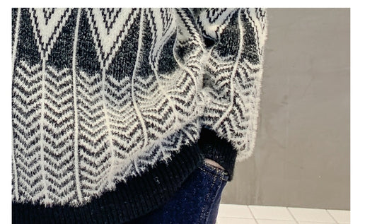 Fluffy Winter Knitted Sweater for Boys
