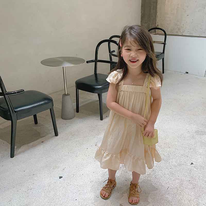 Children's Sweet Flying Sleeve Dress