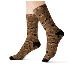 Pet Head Print Socks For Dog Cat Lover