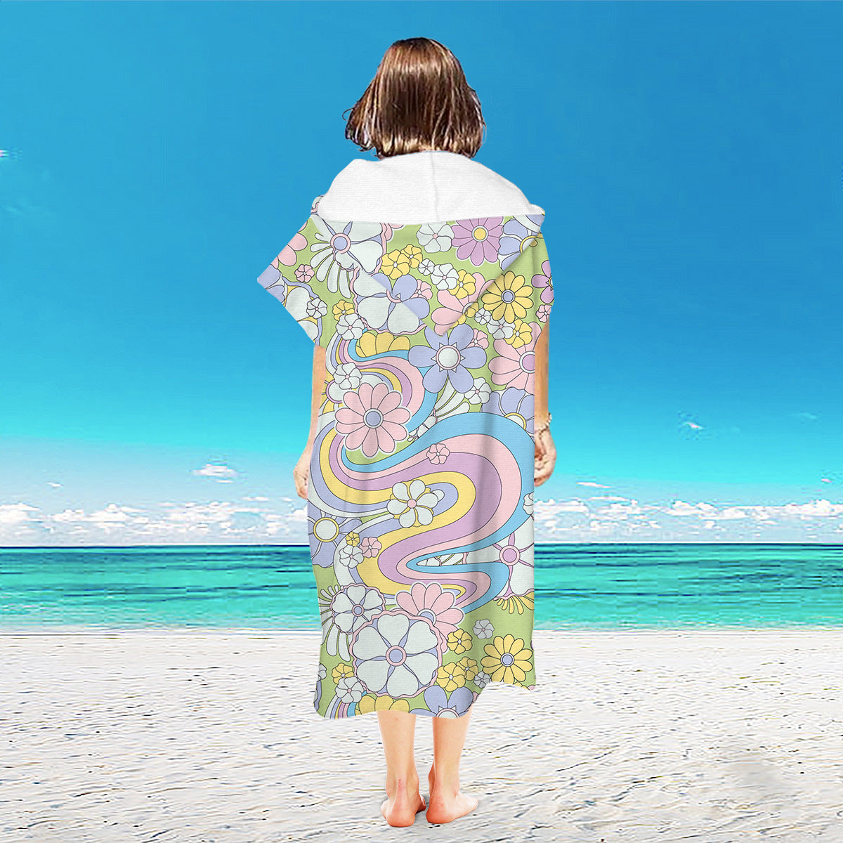 Microfiber Cloak Beach Quick-drying Bathrobe Cloak Beach