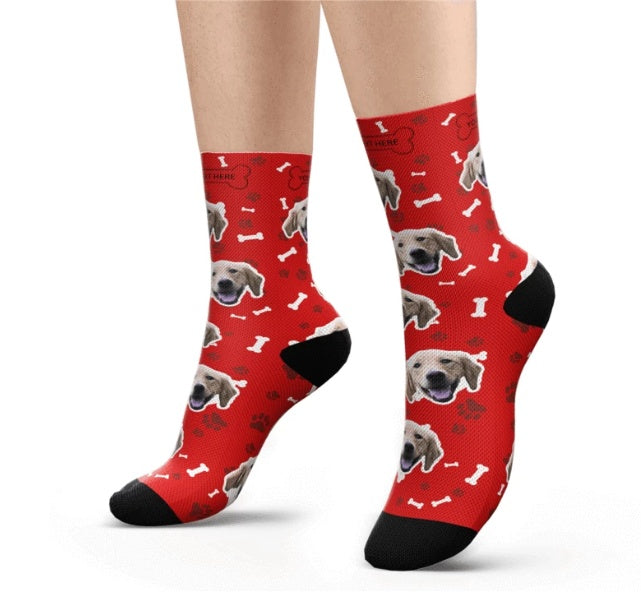 Pet Head Print Socks For Dog Cat Lover