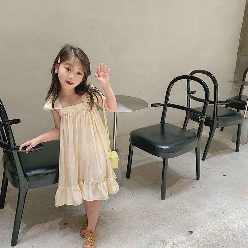 Children's Sweet Flying Sleeve Dress