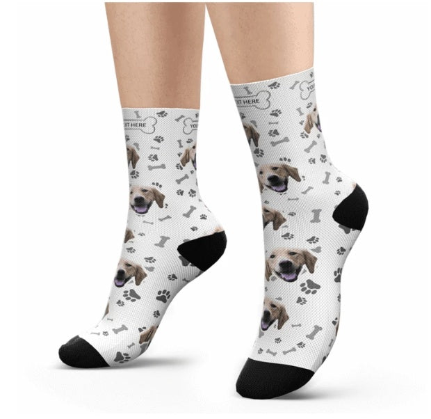 Pet Head Print Socks For Dog Cat Lover