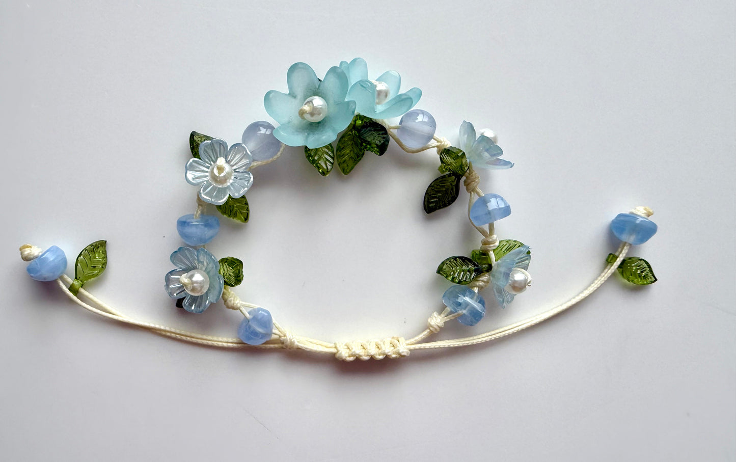Handmade Turquoise Flower Bracelet