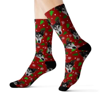 Pet Head Print Socks For Dog Cat Lover