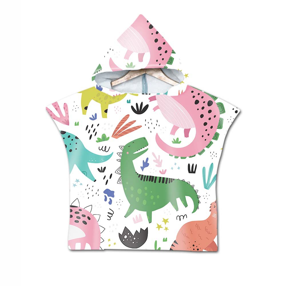 Printed hooded bath towel