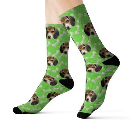 Pet Head Print Socks For Dog Cat Lover