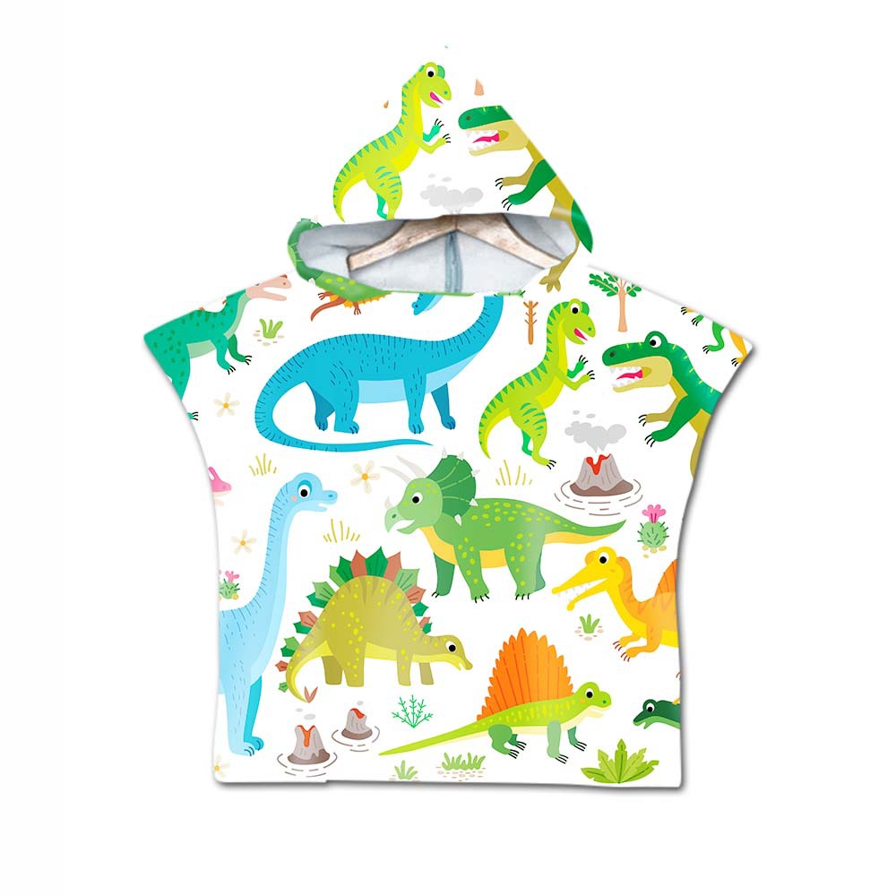Printed hooded bath towel