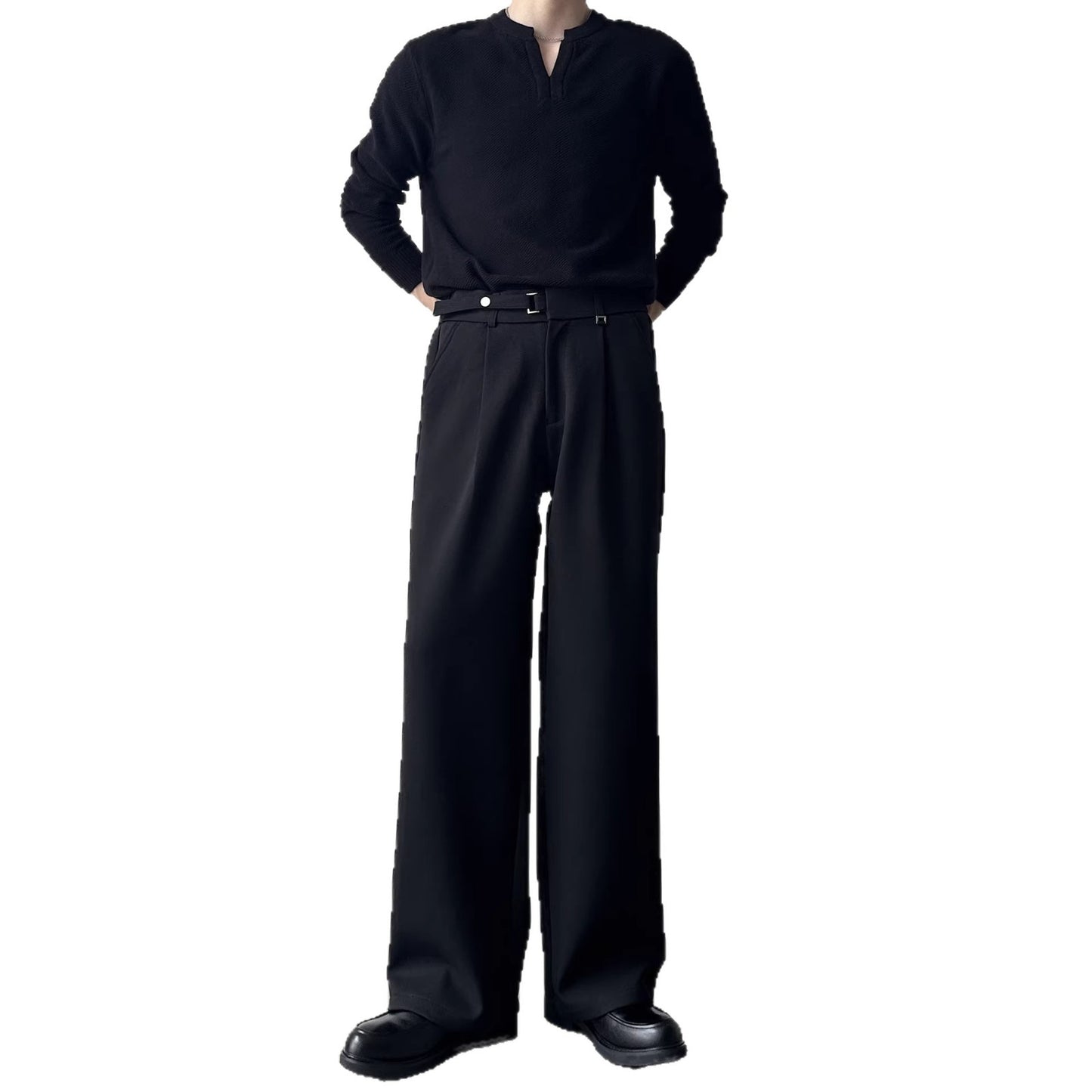 Loose Draping Korean-style Casual Business Suit Pants