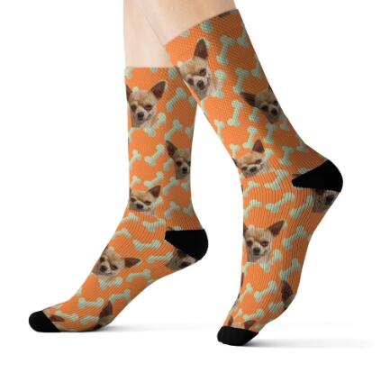Pet Head Print Socks For Dog Cat Lover