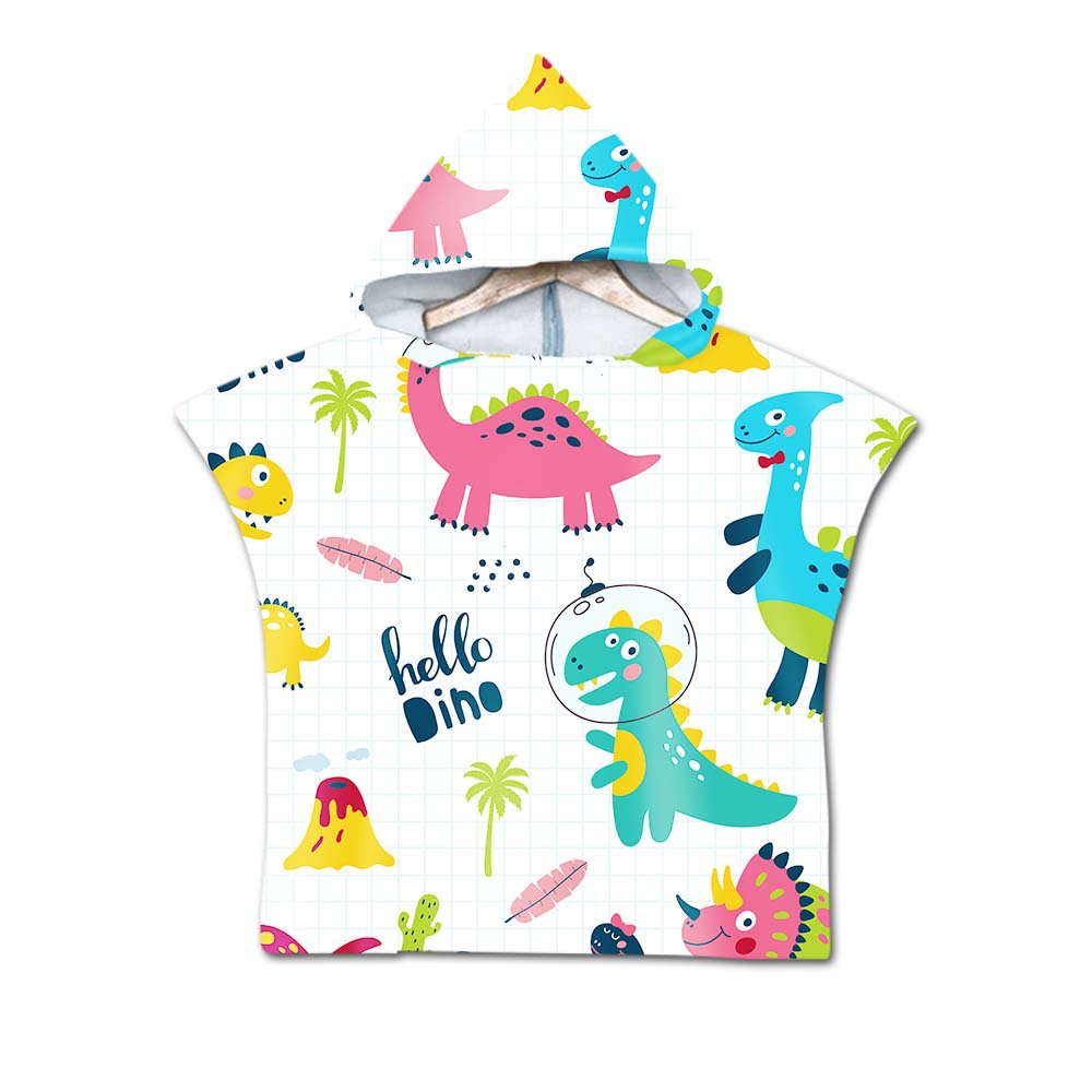 Printed hooded bath towel
