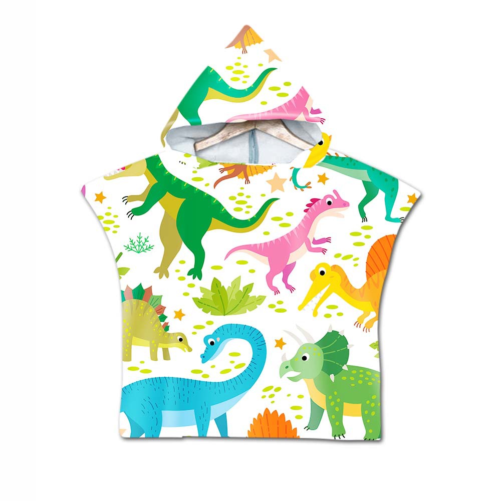 Printed hooded bath towel