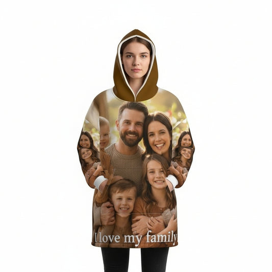 Hoodie Blanket  - Custom Regular Hoodie Blank- Your Design, Your Story