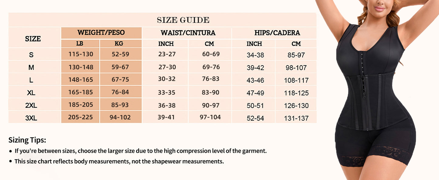 Fajas Colombianas Moldeadoras Overbust Shapewear For Women Tummy Control Full Body Shaper & Butt Lifter Post Surgery Compression Garment