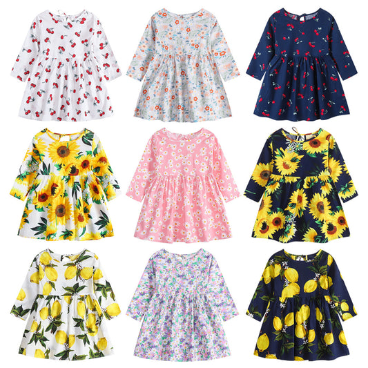 Floral Princess Dress Children's Clothing