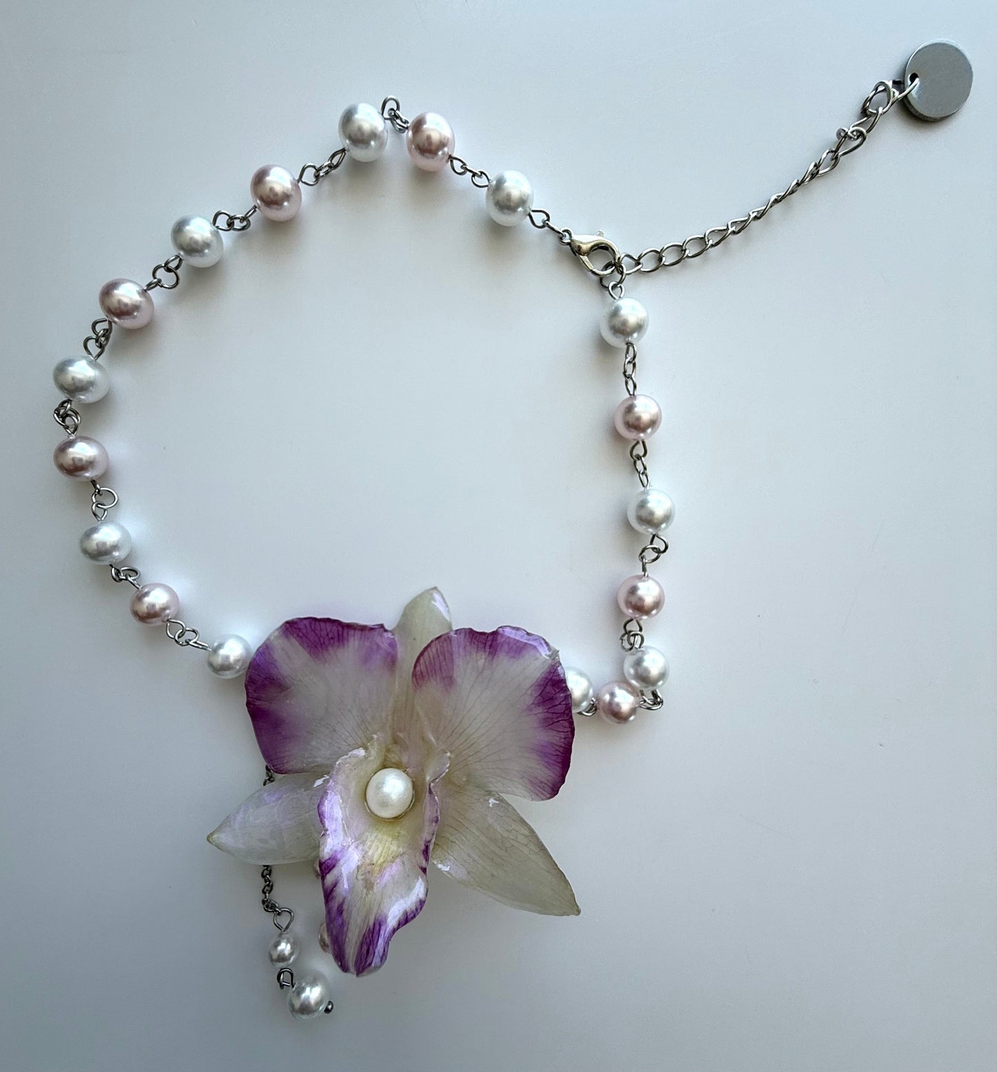 Handmade Orchid Necklace