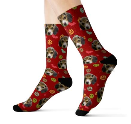 Pet Head Print Socks For Dog Cat Lover