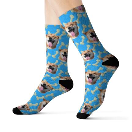Pet Head Print Socks For Dog Cat Lover