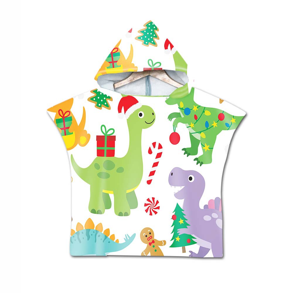 Printed hooded bath towel