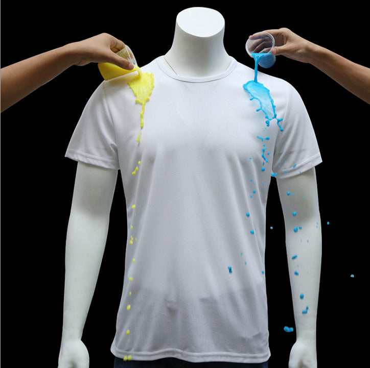 Quick-drying Waterproof Anti-fouling T-shirt Couple Half Sleeve Bottoming Shirt