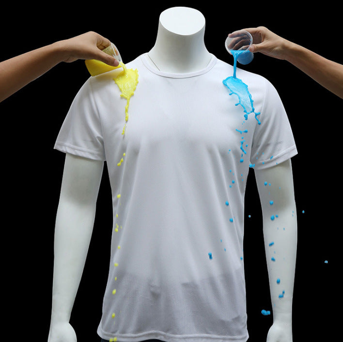 Quick-drying Waterproof Anti-fouling T-shirt Couple Half Sleeve Bottoming Shirt