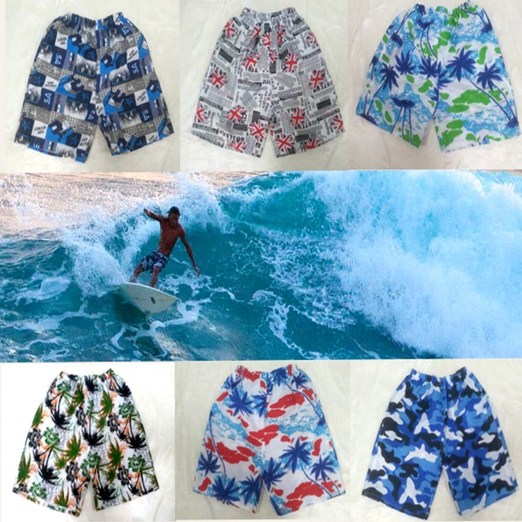 Men's Quick-drying Peach Skin Youth Thin Five 5 Points Seaside Beach Shorts
