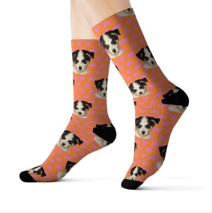 Pet Head Print Socks For Dog Cat Lover