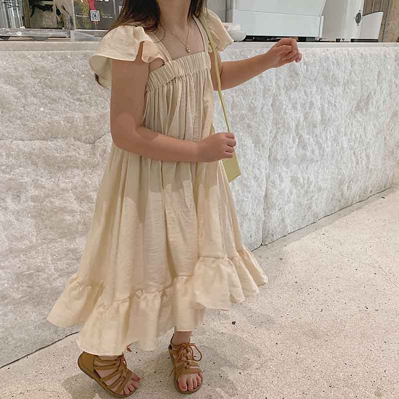 Children's Sweet Flying Sleeve Dress