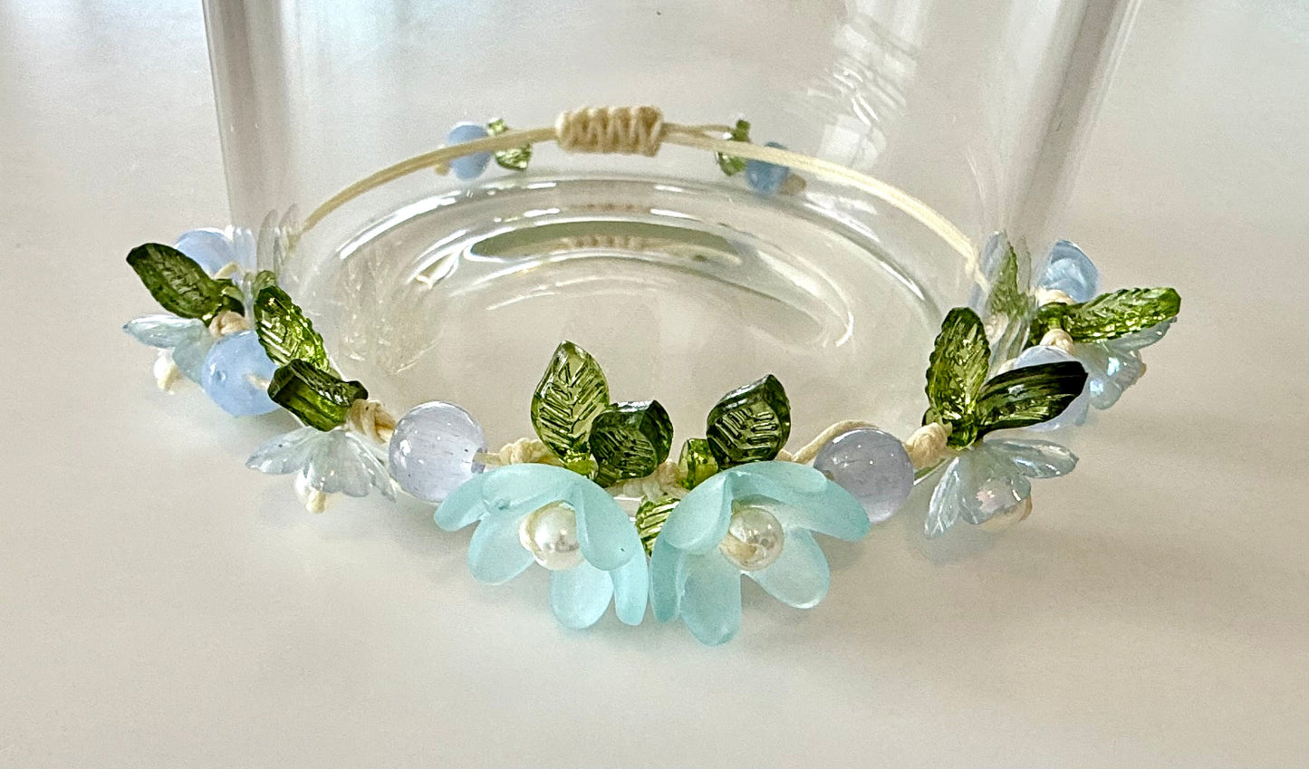Handmade Turquoise Flower Bracelet