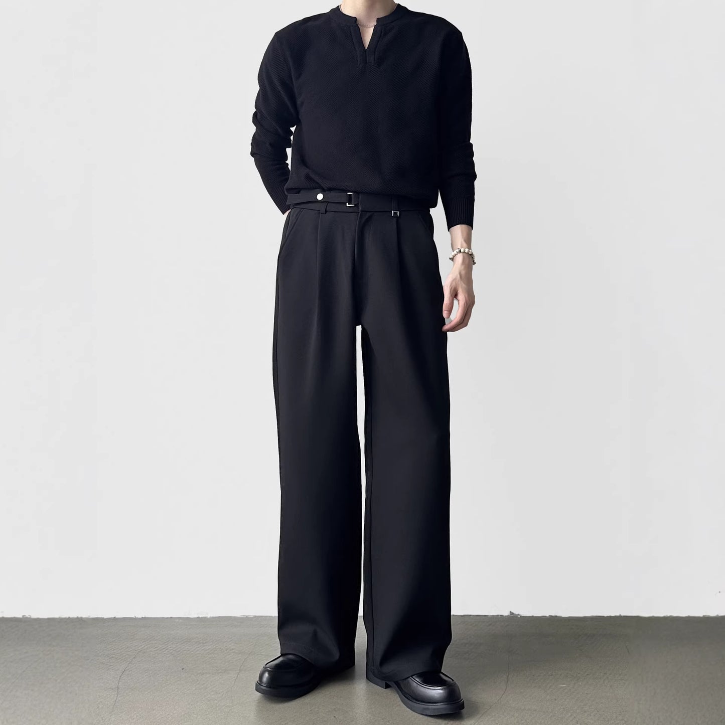 Loose Draping Korean-style Casual Business Suit Pants