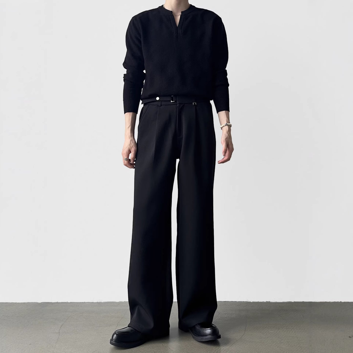 Loose Draping Korean-style Casual Business Suit Pants