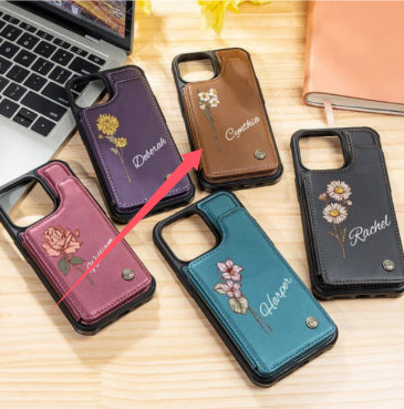 Personalized Leather Samsung Galaxy Phone Case